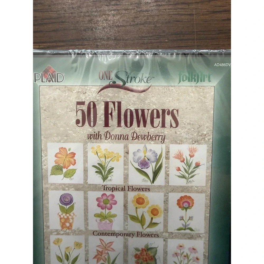 Donna Dewberry‎ 50 Flowers FolkArt One Stroke Painting Instructional DVD Sealed